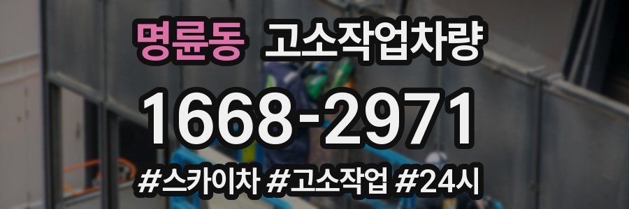 명륜동 고소작업차량