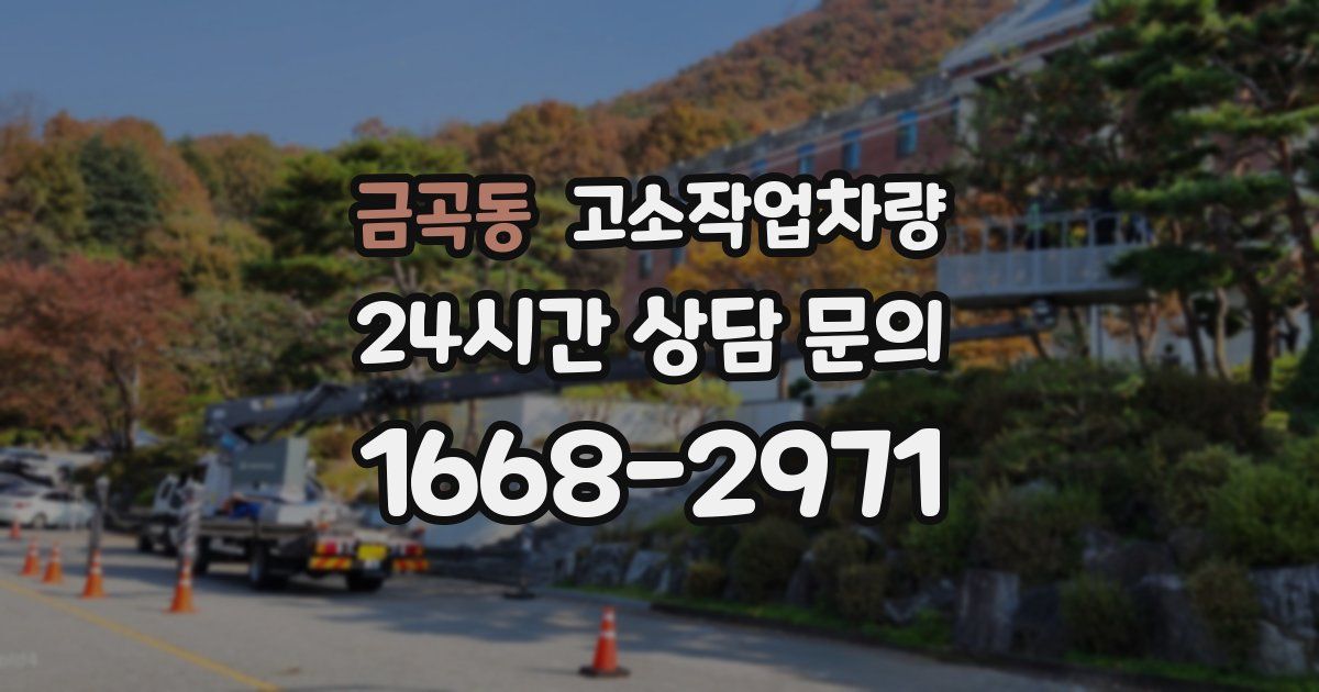 금곡동 고소작업차량