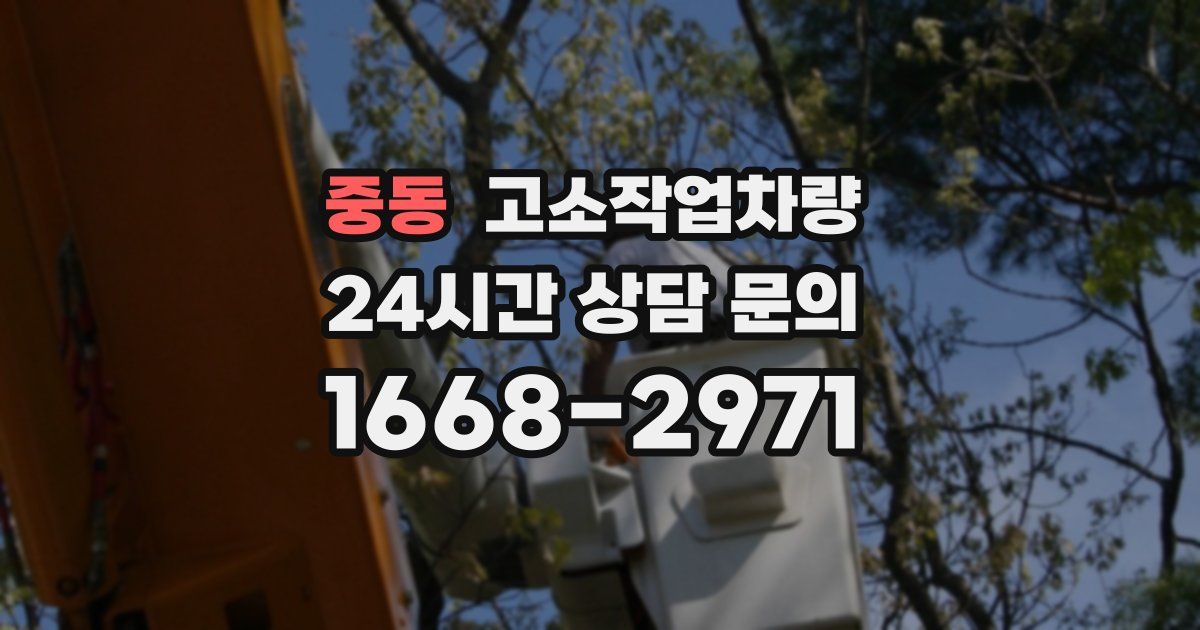 중동 고소작업차량
