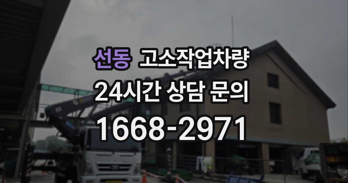선동 고소작업차량