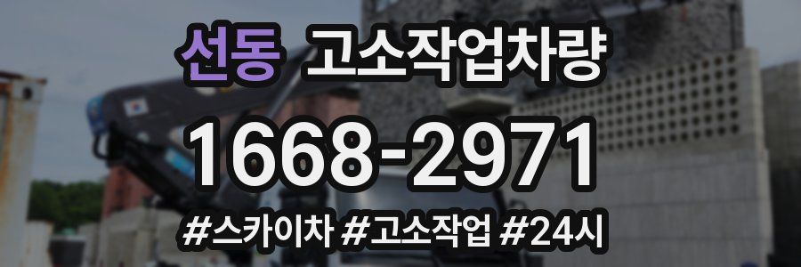 선동 고소작업차량