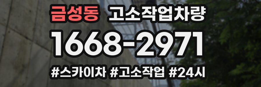 금성동 고소작업차량