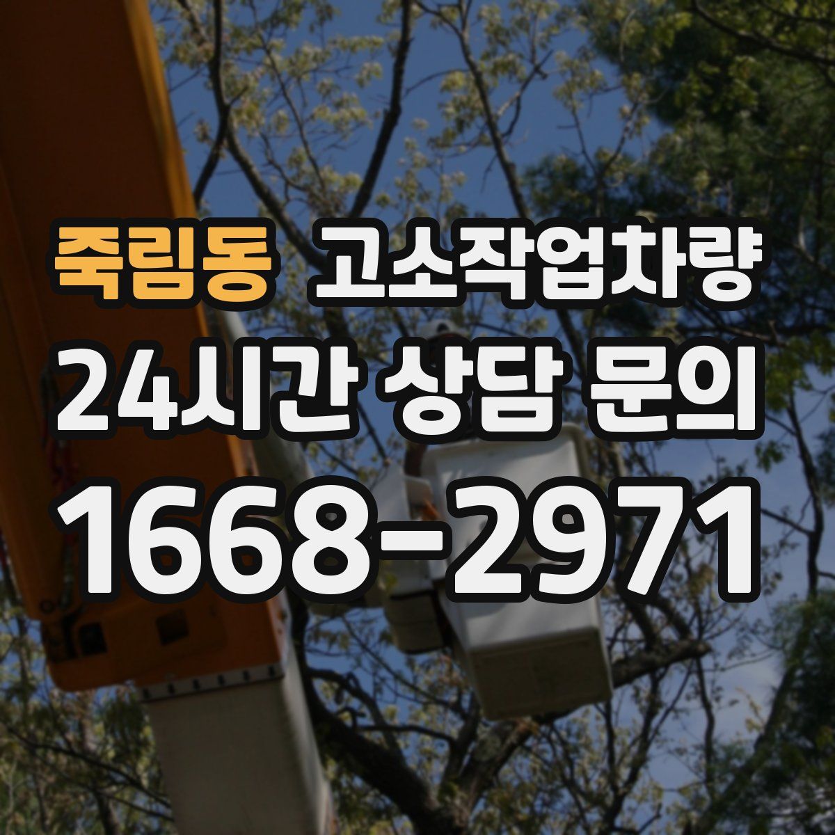 죽림동 고소작업차량