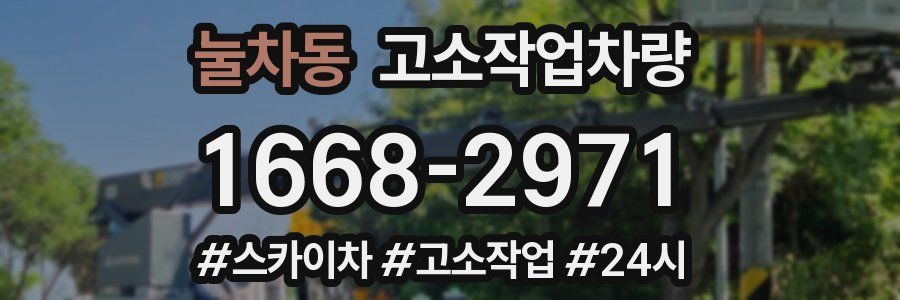 눌차동 고소작업차량