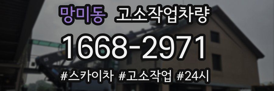 망미동 고소작업차량
