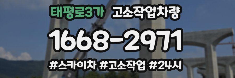 태평로3가 고소작업차량