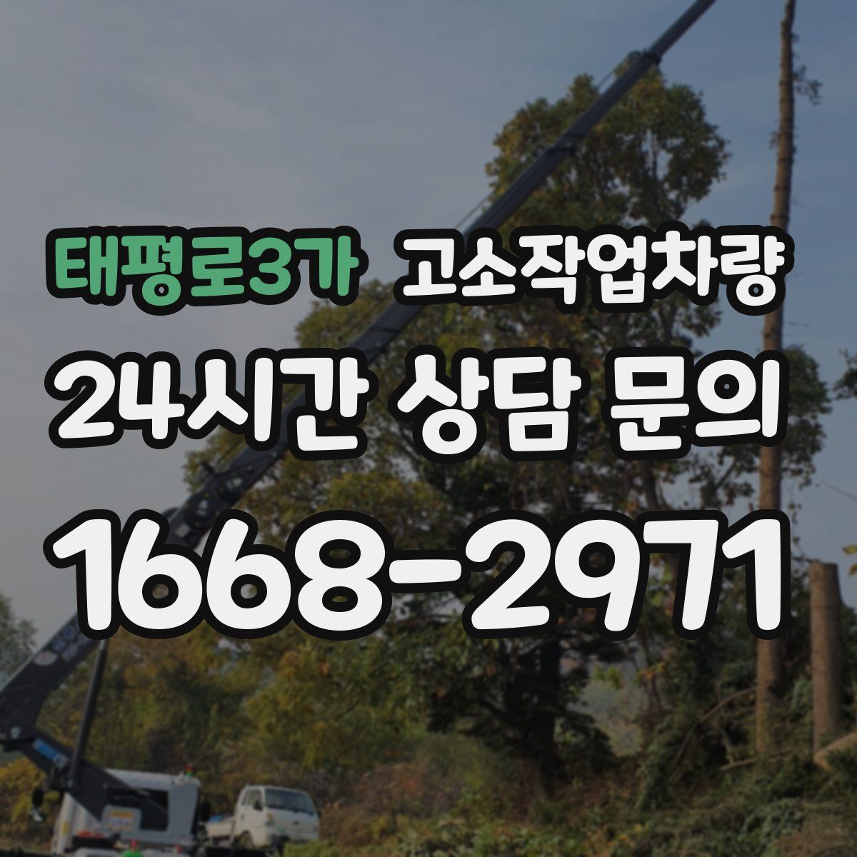 태평로3가 고소작업차량