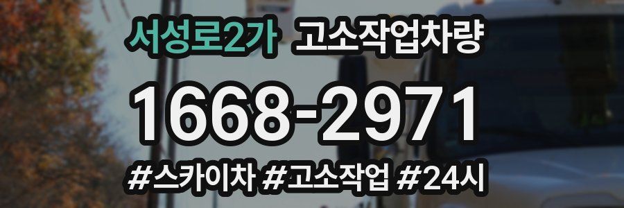 서성로2가 고소작업차량