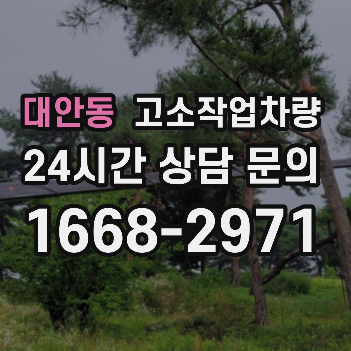 대안동 고소작업차량