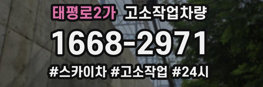 태평로2가 고소작업차량