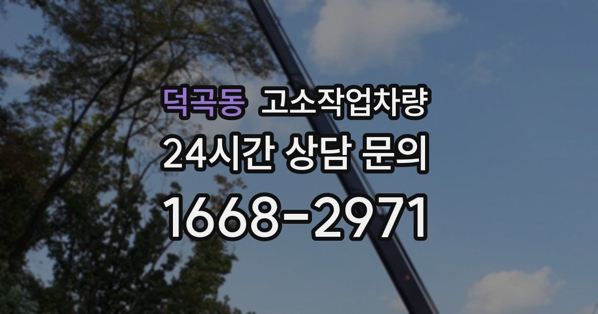 덕곡동 고소작업차량