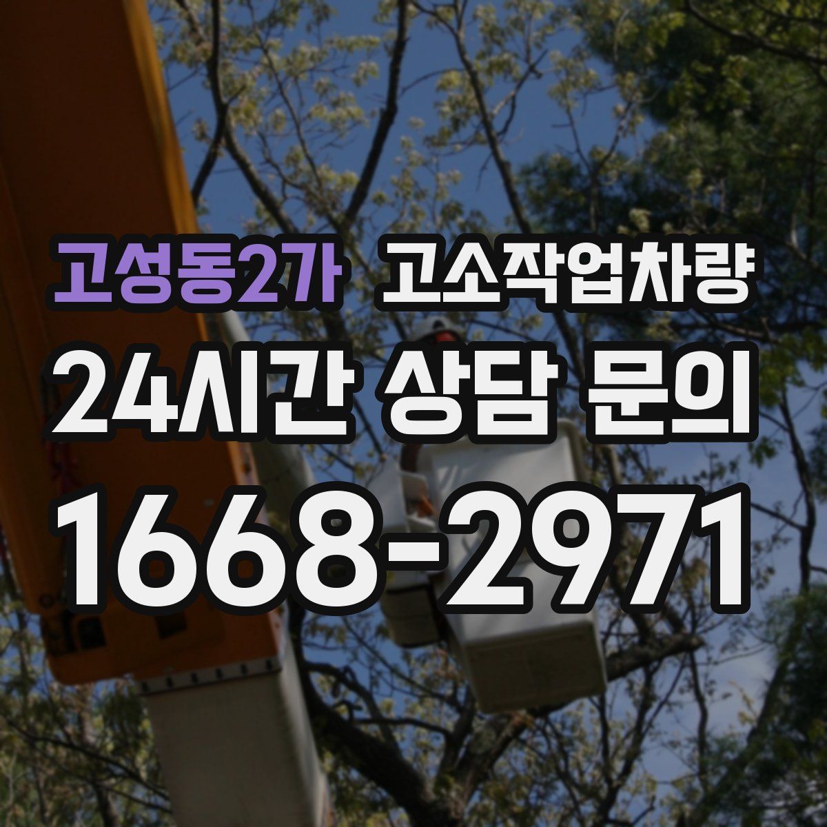 고성동2가 고소작업차량