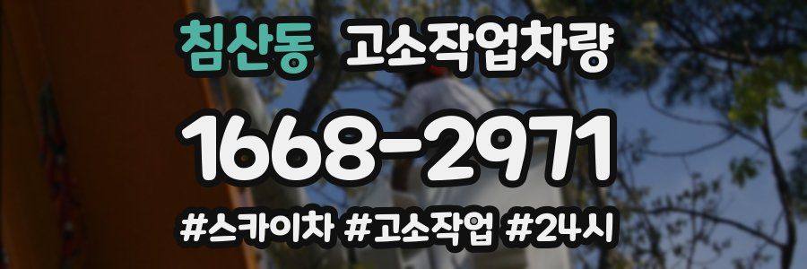 침산동 고소작업차량