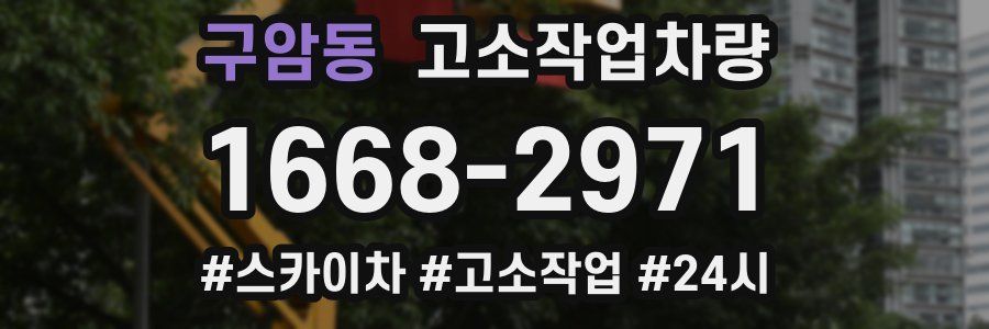 구암동 고소작업차량