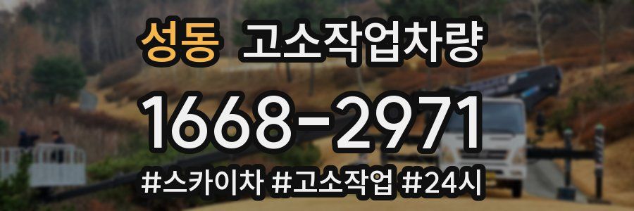 성동 고소작업차량