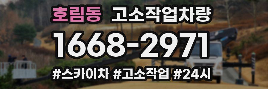 호림동 고소작업차량