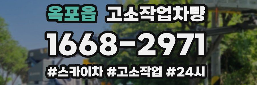 옥포읍 고소작업차량