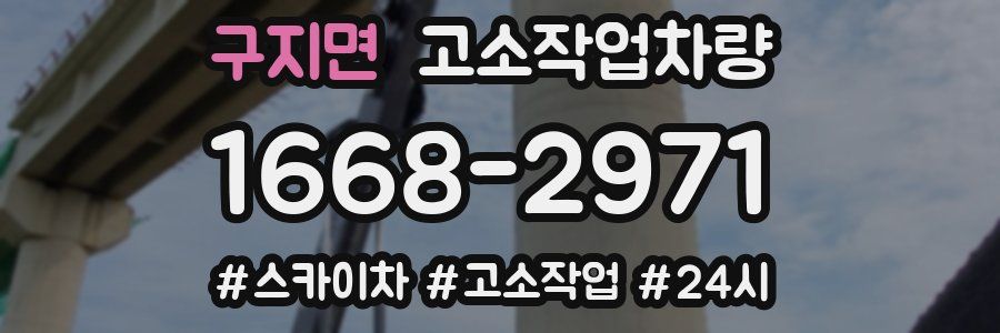 구지면 고소작업차량