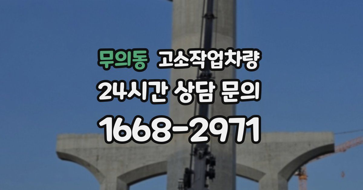 무의동 고소작업차량