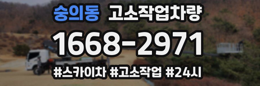 숭의동 고소작업차량