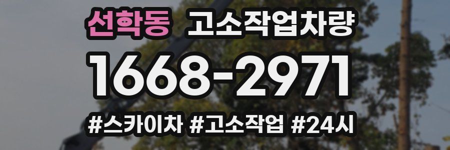 선학동 고소작업차량