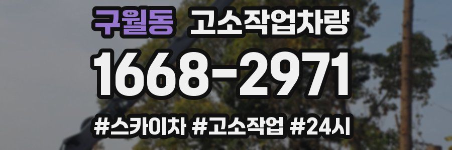 구월동 고소작업차량