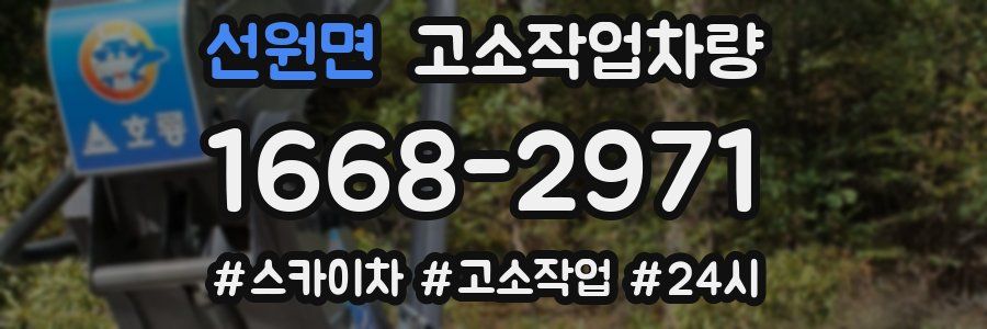 선원면 고소작업차량
