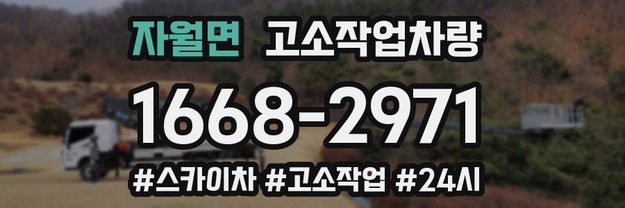 자월면 고소작업차량