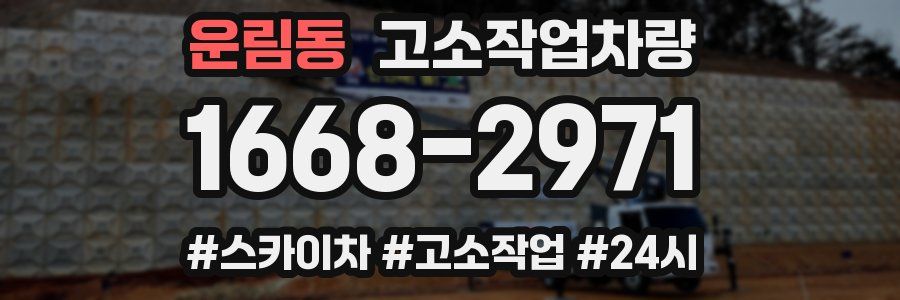 운림동 고소작업차량