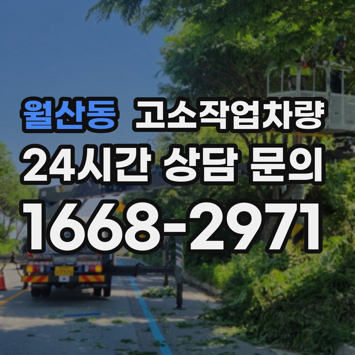 월산동 고소작업차량