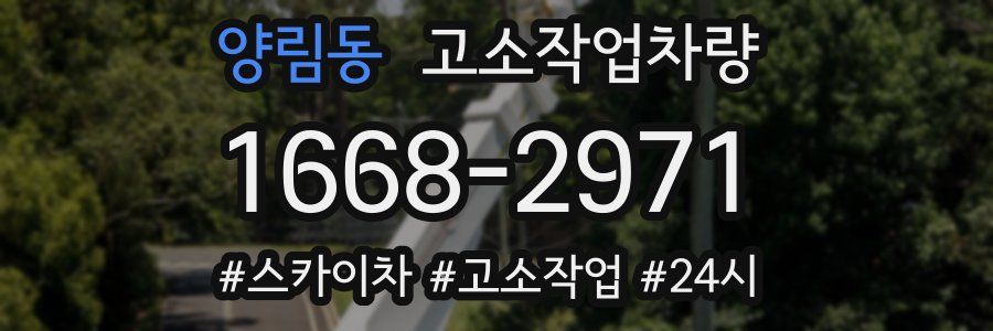 양림동 고소작업차량
