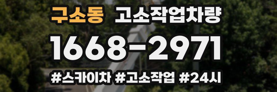 구소동 고소작업차량