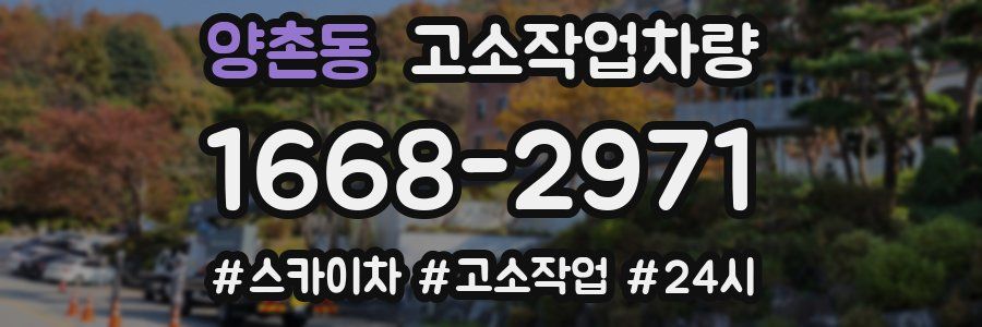 양촌동 고소작업차량