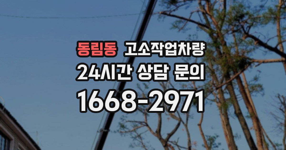 동림동 고소작업차량