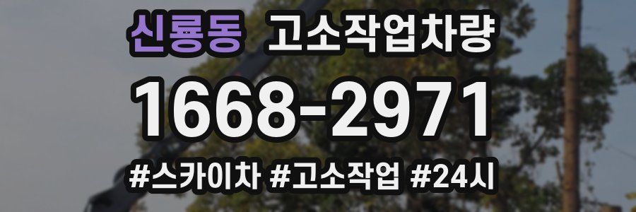 신룡동 고소작업차량