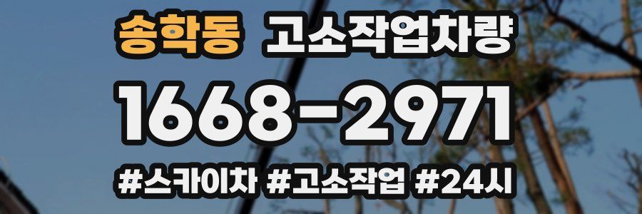 송학동 고소작업차량
