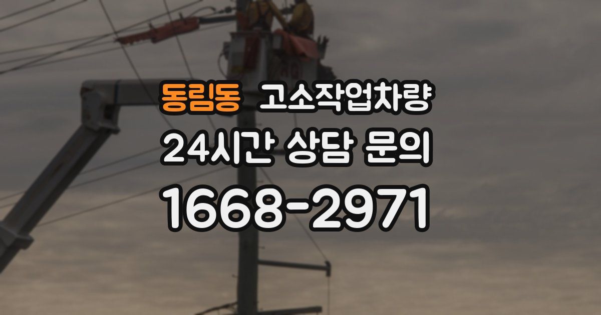 동림동 고소작업차량