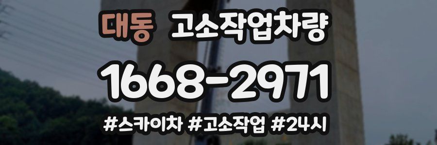 대동 고소작업차량