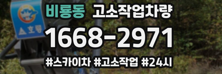 비룡동 고소작업차량