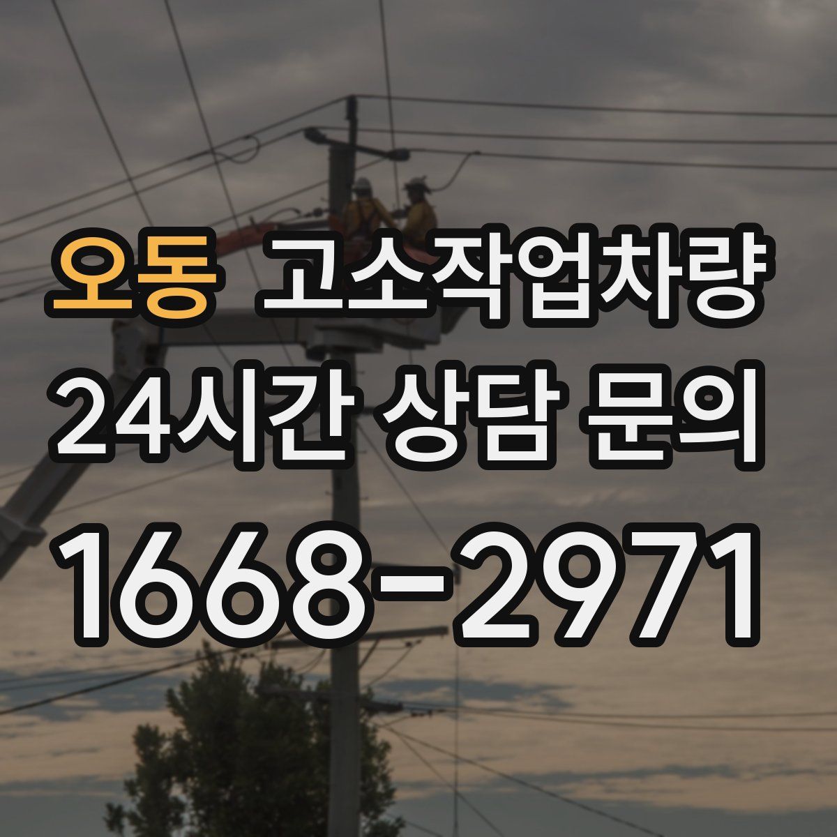 오동 고소작업차량