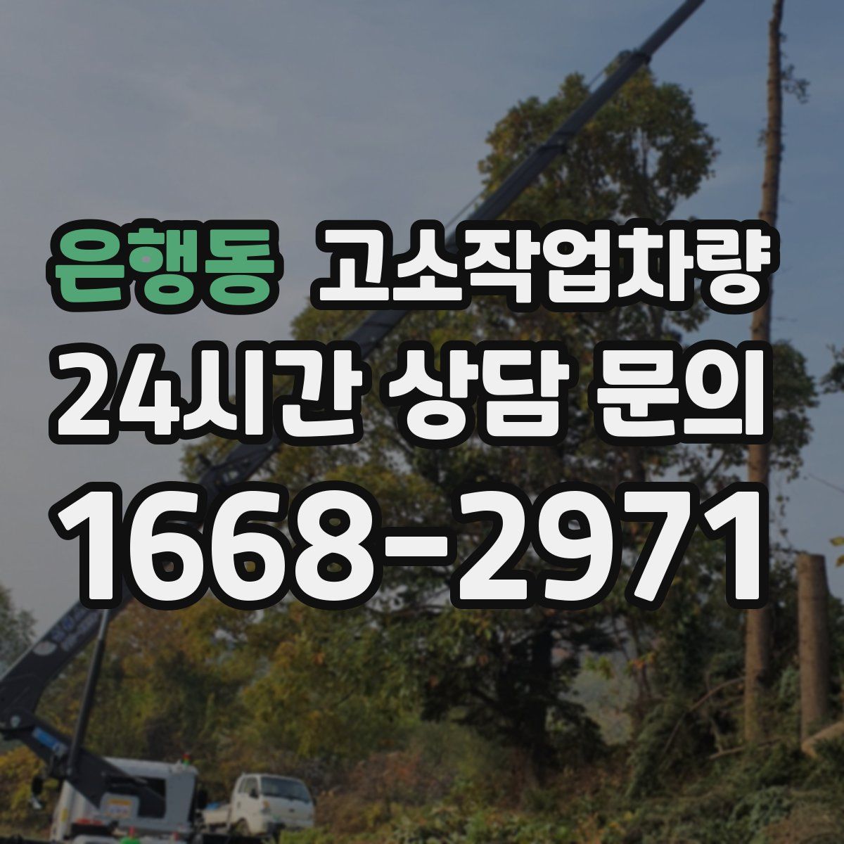 은행동 고소작업차량