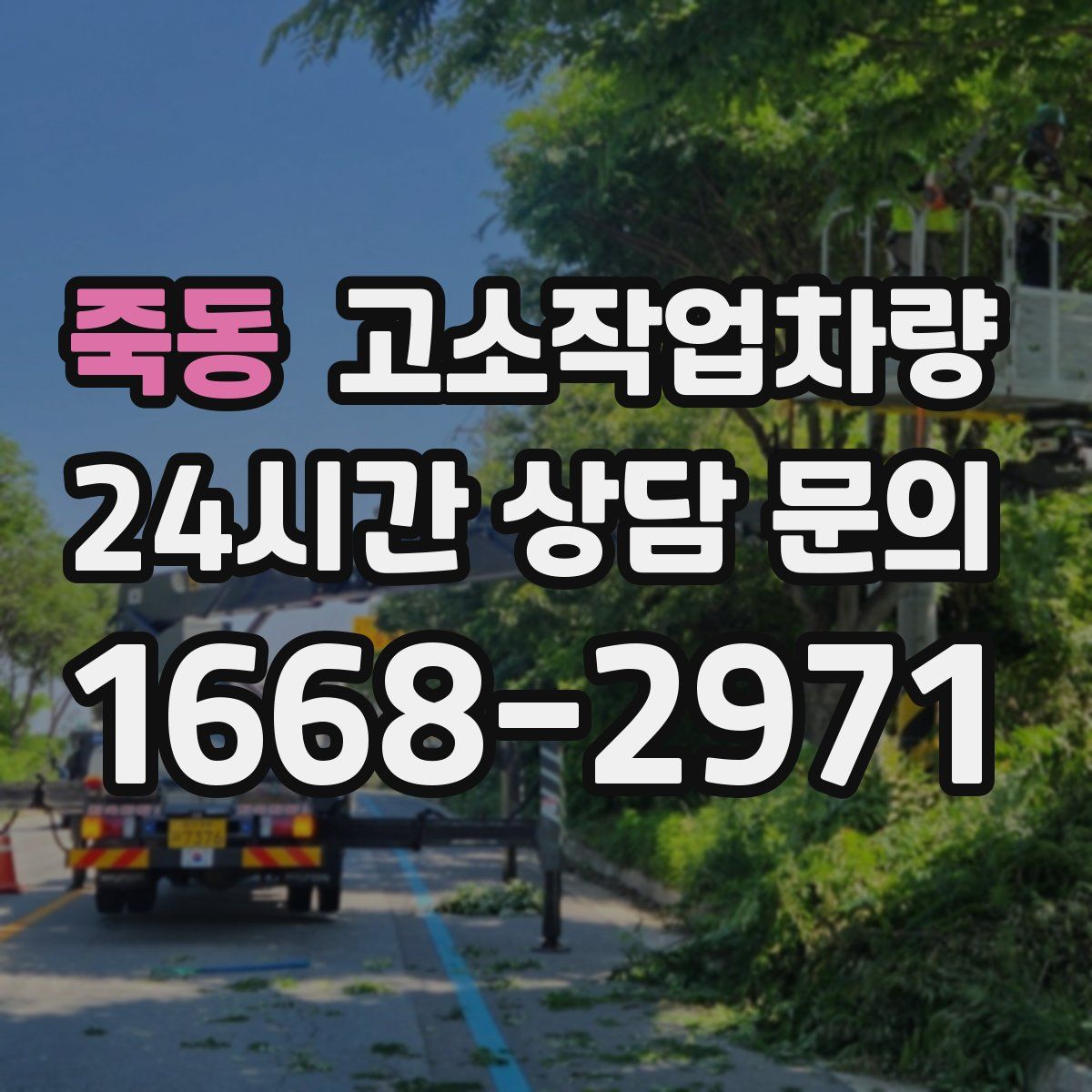 죽동 고소작업차량