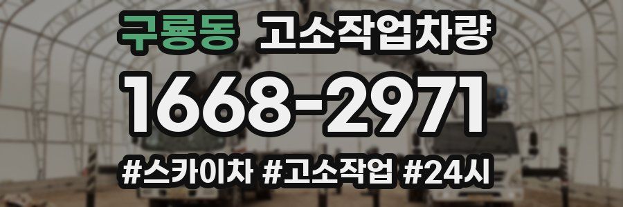 구룡동 고소작업차량
