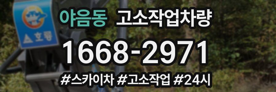 야음동 고소작업차량