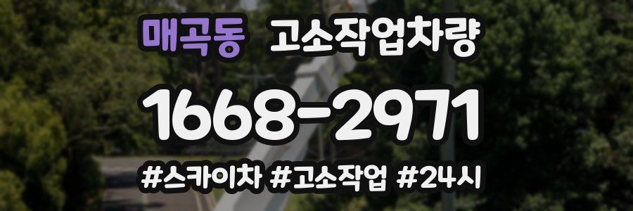 매곡동 고소작업차량