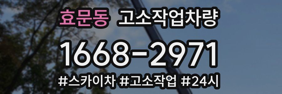 효문동 고소작업차량