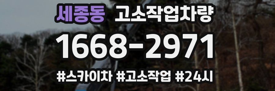 세종동 고소작업차량