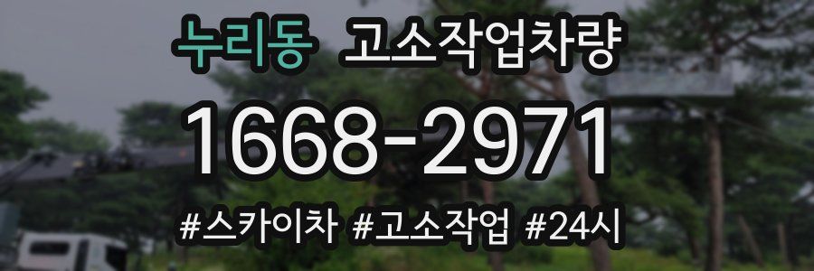 누리동 고소작업차량