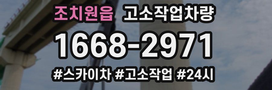 조치원읍 고소작업차량