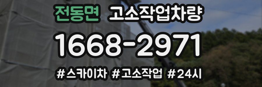 전동면 고소작업차량